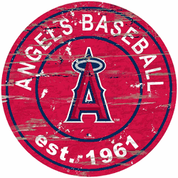 Los Angeles Angels 24" Established Date Round Sign