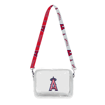 Los Angeles Angels 3D Logo Clear Fanny Fan Purse