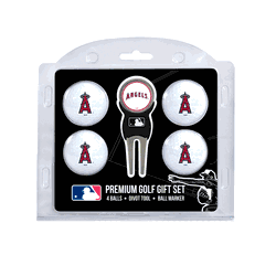 Los Angeles Angels 4 Ball Gift Set + Divot Tool & Marker
