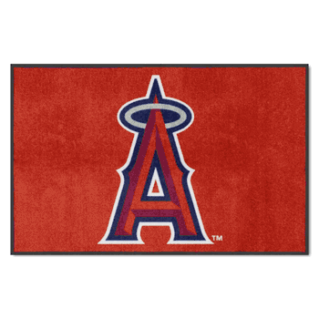 Los Angeles Angels 4X6 High-Traffic Mat with Durable Rubber Backing - Landscape Orientation