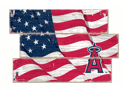 Los Angeles Angels American Flag 3 Plank