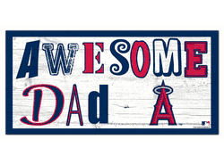 Los Angeles Angels Awesome Dad 6x12 Sign