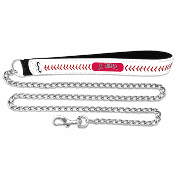 Los Angeles Angels Baseball Leather Leash - L