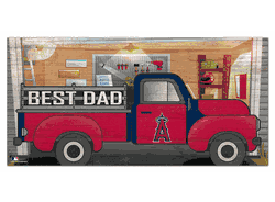 Los Angeles Angels Best Dad Truck 6x12 Sign