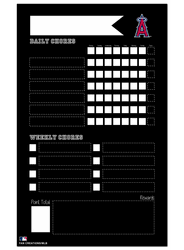 Los Angeles Angels Chore Chalk Board 11x19 Sign