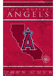 Los Angeles Angels Coordinates 17x26