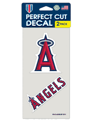 Los Angeles Angels Decal 4x4 Perfect Cut Set of 2