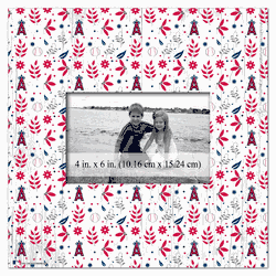 Los Angeles Angels Floral Pattern 10x10 Frame