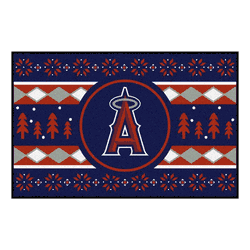 Los Angeles Angels Holiday Sweater Starter Mat Accent Rug - 19in. x 30in.