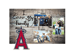 Los Angeles Angels I Love my Family Clip Frame