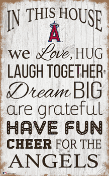 Los Angeles Angels In This House 11x19 Sign