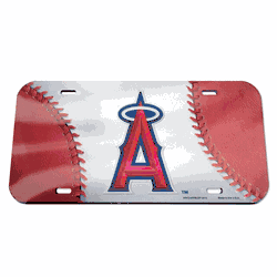 Los Angeles Angels License Plate - Crystal Mirror - Logo