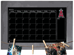 Los Angeles Angels Monthly Chalkboard with frame & clothespins 11x19 Sign