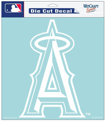 Los Angeles Angels of Anaheim Decal 8x8 Die Cut White