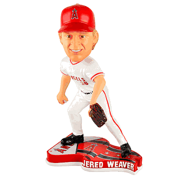 Los Angeles Angels of Anaheim Jered Weaver 2013 Forever Collectibles Baseball Base Bobble Head