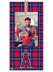Los Angeles Angels Plaid Clothespin 6x12 Sign