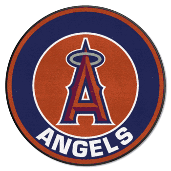 Los Angeles Angels Roundel Rug - 27in. Diameter