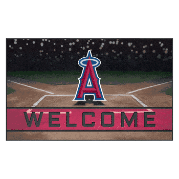 Los Angeles Angels Rubber Door Mat - 18in. x 30in.