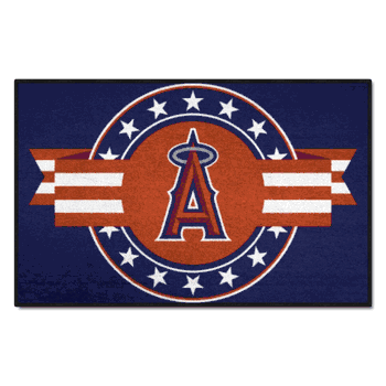 Los Angeles Angels Starter Mat Accent Rug - 19in. x 30in. Patriotic Starter Mat