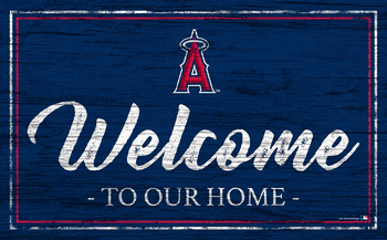 Los Angeles Angels Team Color Welcome 11x19 Sign