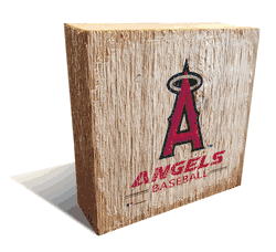 Los Angeles Angels Team Logo Block 6X6