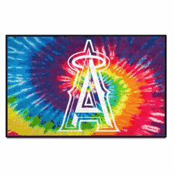 Los Angeles Angels Tie Dye Starter Mat Accent Rug - 19in. x 30in.