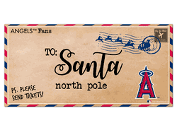 Los Angeles Angels To Santa 6x12 Sign