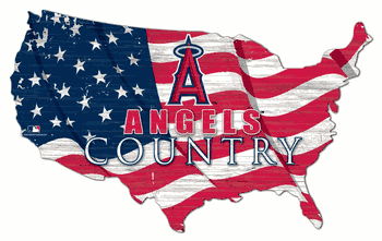 Los Angeles Angels USA Shape Flag Cutout