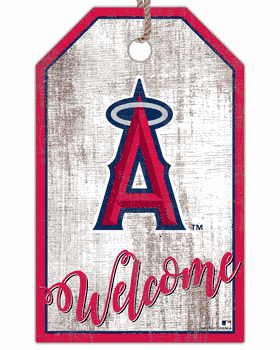 Los Angeles Angels Welcome Team Tag 11x19 Sign
