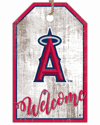Los Angeles Angels Welcome Team Tag 11x19 Sign