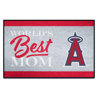 Los Angeles Angels World's Best Mom Starter Mat Accent Rug - 19in. x 30in.