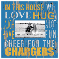 Los Angeles Chargers 10x10 In This House Frame