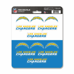 Los Angeles Chargers 12 Count Mini Decal Sticker Pack