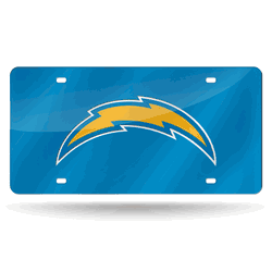 Los Angeles Chargers  12" x 6" Laser Cut Tag For Car/Truck/SUV