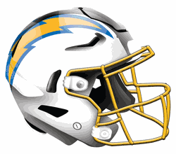 Los Angeles Chargers 12in Authentic Helmet Sign