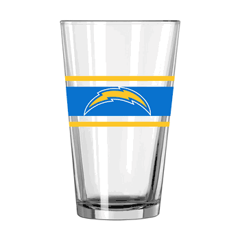 Los Angeles Chargers 16oz Stripe Pint Glass