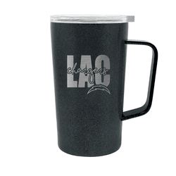 Los Angeles Chargers 18oz Onyx Hustle Travel Mug