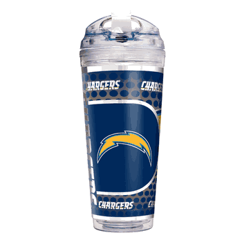 Los Angeles Chargers 24 Oz. Acrylic Tumbler w/ Straw