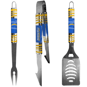 Los Angeles Chargers 3 pc Tailgater BBQ Set