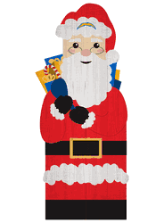 Los Angeles Chargers 31" Santa Leaner
