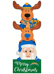 Los Angeles Chargers 31" Santa Stack Leaner