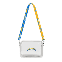 Los Angeles Chargers 3D Logo Clear Fanny Fan Purse