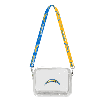 Los Angeles Chargers 3D Logo Clear Fanny Fan Purse