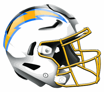 Los Angeles Chargers Authentic Helmet Cutout 24