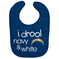 Los Angeles Chargers Baby Bib All Pro Style I Drool Design