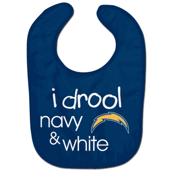 Los Angeles Chargers Baby Bib All Pro Style I Drool Design