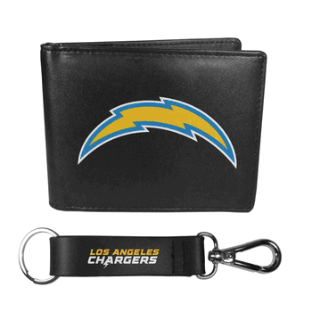 Los Angeles Chargers Bi-fold Wallet & Strap Key Chain