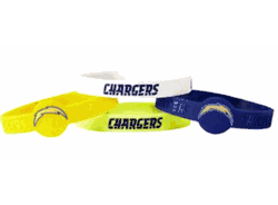 Los Angeles Chargers Bracelets 4 Pack Silicone