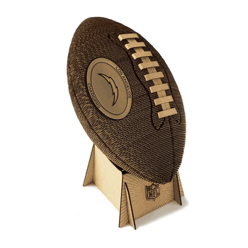 Los Angeles Chargers Cardboard 3D Football