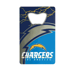 Los Angeles Chargers Chargers Credit Card Style Bottle Opener - 2 x 3.25